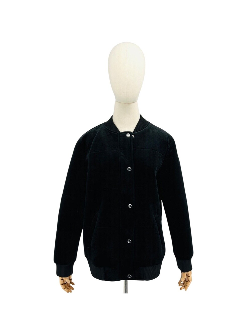 NWT Members Only Black Velvet Bomber Jacket